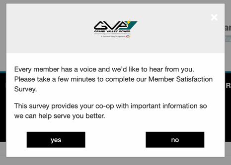 GVP - Popup ACSI Survey