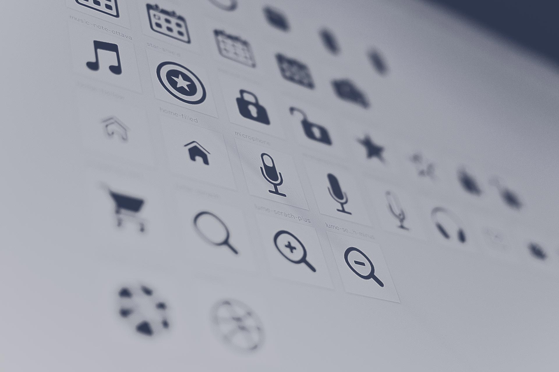 web icon font